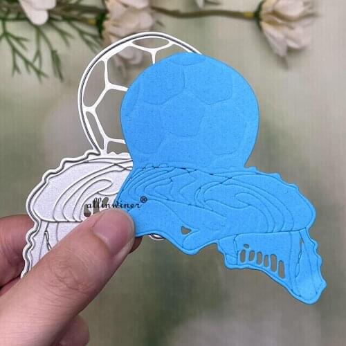 New Soccer shoes football Metal Cutting Dies for DIY Scrapbooking Album Paper Cards Decorative Crafts Embossing Die Cuts