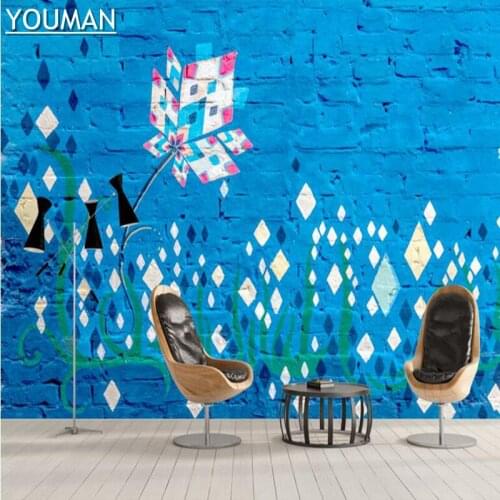 Wallpaper Pattern Abstract Floral Doodle Art Wall Coverings House Wallpaper Modern Wall Art for Living Room TV Room Furniture