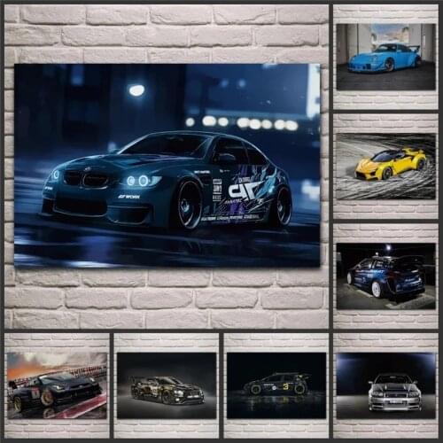 Sports Concept Car Canvas Painting Posters Prints Wall Art Modern Picture for Living Room Teen Room Boys Men Home Decor Cuadros