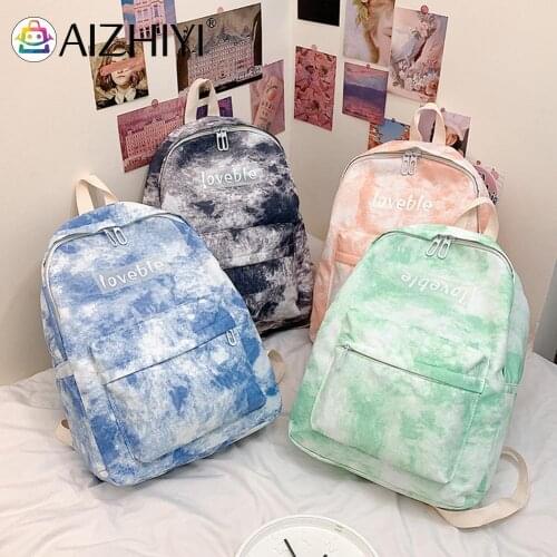 Lady Backpack Luggage Women Simple Nylon Backpack Fashion Print School Shoulder Bag Teenager Girls Travel Large Capacity Bagpack