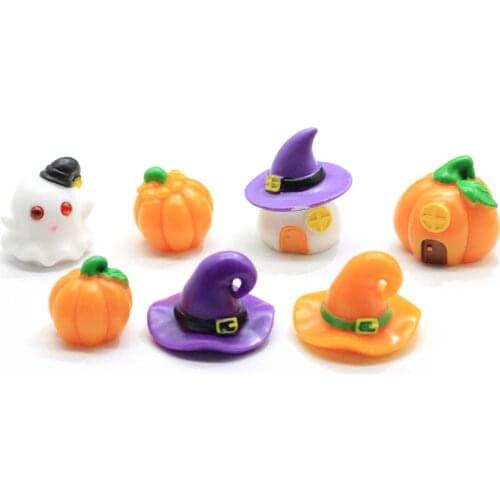 Mixed Halloween Resin Pumpkin Cloud Ornaments Flatback Decoration Crafts Embellishments For Scrapbooking Accessories