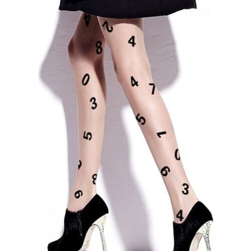 Digital Pattern Thin Pantyhose Digital Cherry Blossom Pantyhose Print Running Chick Cn(origin) Nylon,spandex
