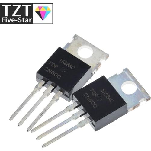 10pcs/lot FQP2N60C FQP2N60 2N60 TO-220 MOS FET Tube new original