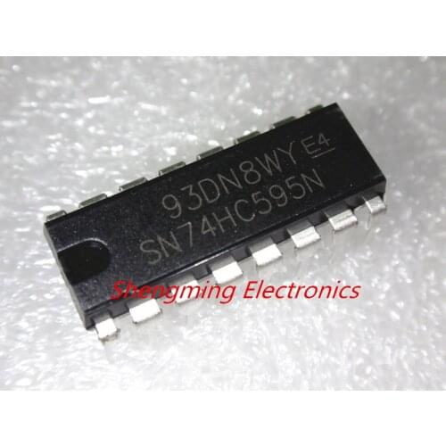 10PCS SN74HC595N DIP16 DIP 74HC595N 74HC595 DIP-16 SN74HC393N 74HC04 74HC00 74HC08 74HC74 74HC86 74HC138 74HC32 DIP-16 IC