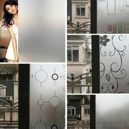 2M x 45CM Window Door Privacy Film Room Bathroom Home Glass Sticker PVC Frosted