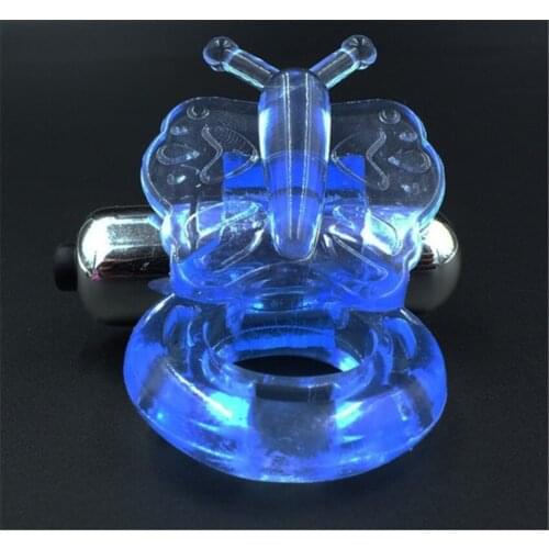2017 Sex Toys for Men Dual Ring,Jelly Vibrating Cock Ring, Penis Rings,Sex Products, Adult Butterfly Penis Sleeve Sex Toy ST175