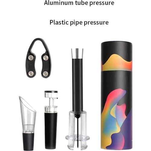 4 in 1 Wine Bottle Opener Hand Foil Cutter Vacuum Stopper Set