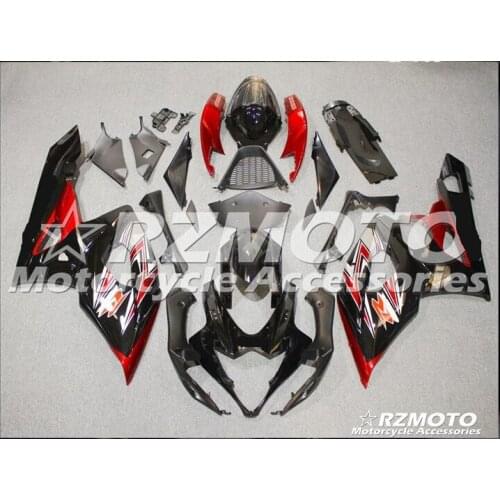 ACE KITS New ABS Injection Fairings Kit Fit For SUZUKI GSXR1000 K5 2005 2006 GSX-R1000 05 06 Black Red A55