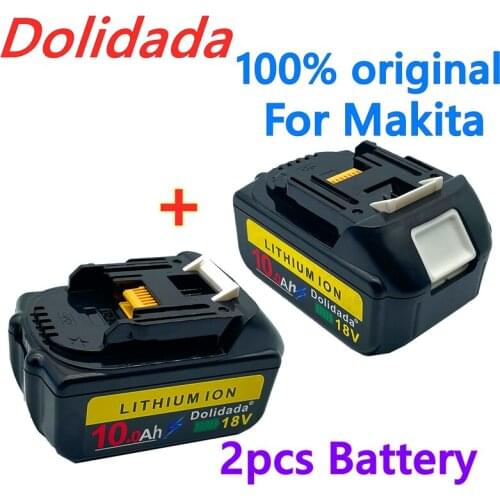 2021 new bl1860 rechargeable battery 18 V 12000mah Makita Li ion 18 V battery bl1840 bl1850 bl1830 bl1860b LXT 400 +4A charger
