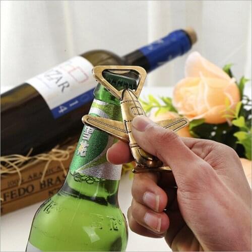 Aprince Wedding Gift Creative Beer Bottle Opener Retro Bottle Opener Stainless Steel Retro Airplane Opener