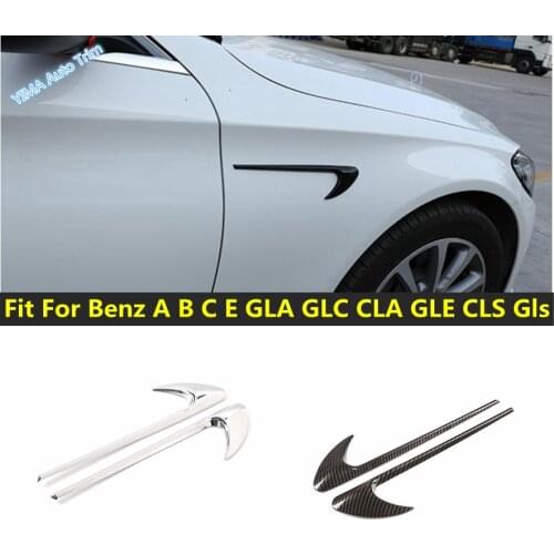 Car Side Air Vent Outlet Cover Trim Fender Exterior Refit Decorative Fit For Mercedes Benz A B C E GLA GLC CLA GLE CLS Gls