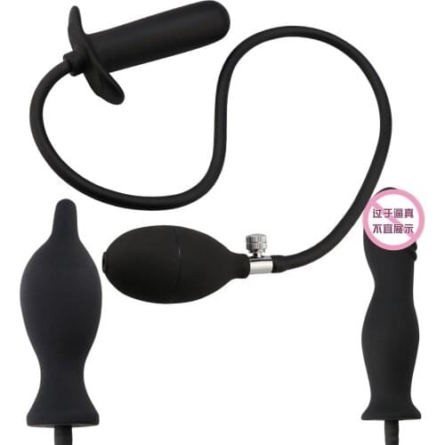 Large inflatable silicone anal plug expansion anal expansion device for women and men for adult masturbation sex toys