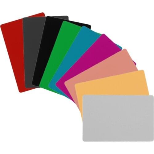 50Pcs Blank Sublimation Metal Name Card Thick Laser- Engraved Smooth DIY Custom Metal Blank Printing Business Cards Kit 40GB