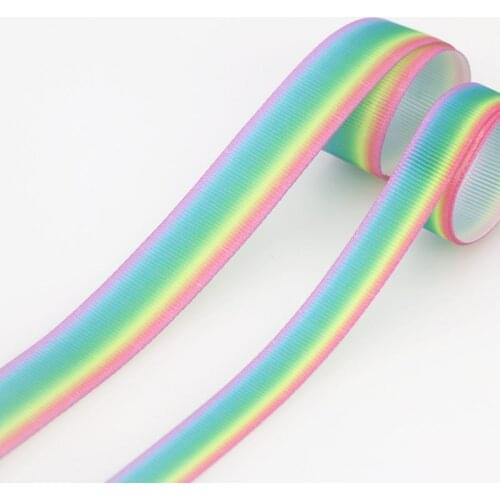 DHK 19mm 13mm 50yards colors Printed Grosgrain Ribbon Accessory Hairbow Headwear Decoration DIY Wholesale OEM S1254