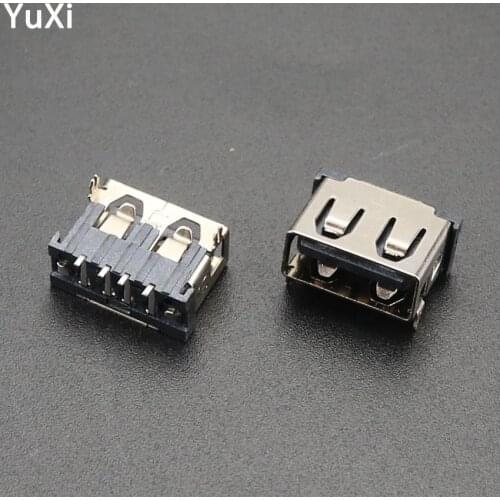 10pcs/lot USB 2.0 Type A jack Dock 4 Pin 30V 1.5A Connector Female Port Tail Plug Socket Electric Terminals Interface socket