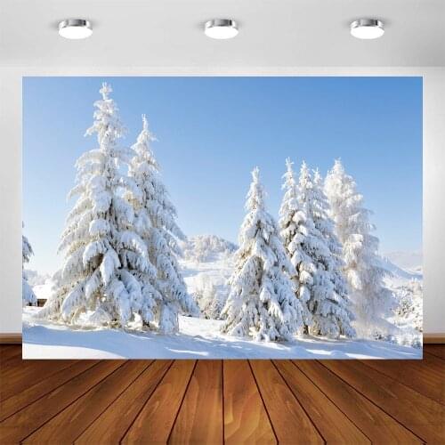 Yeele Christmas Background Newborn Photography Winter Forest Scenery Snow Backdrop Baby Photographic Photo Studio Photophone