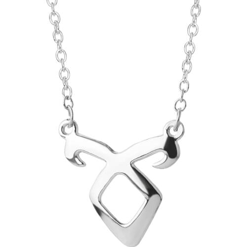 City of Bones Necklace Angelic Forces Power Rune Pendant Inspired By The Mortal Instruments Shadowhunter necklaces for Men