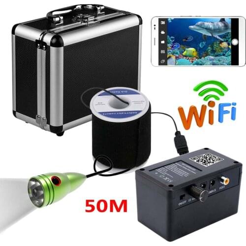 MAOTEWANG HD 720P DVR Wifi Wireless 50M Underwater Fishing Camera Video Recording 6 PCS 1W White LEDs Video Record