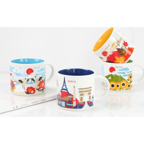 Creativity City Cup USA City Bone china Mug Global Collection Ceramic Japan England London ShaiHai ShenZhen BeiJing City Mug