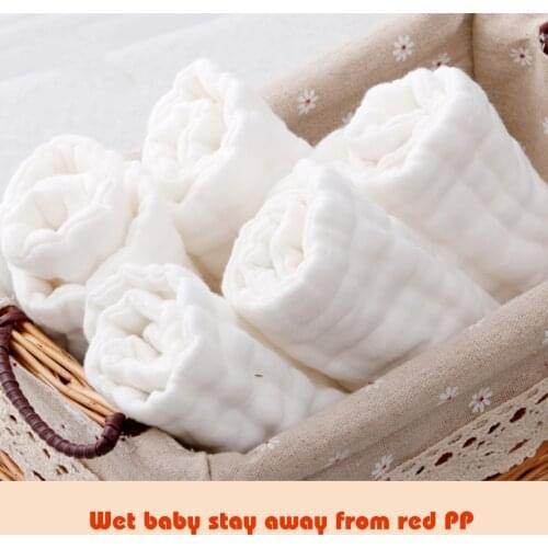 12-layer Newborn Baby Diapers Washable Reusable Cotton Diaper Breathable Infant Nappy Inserts