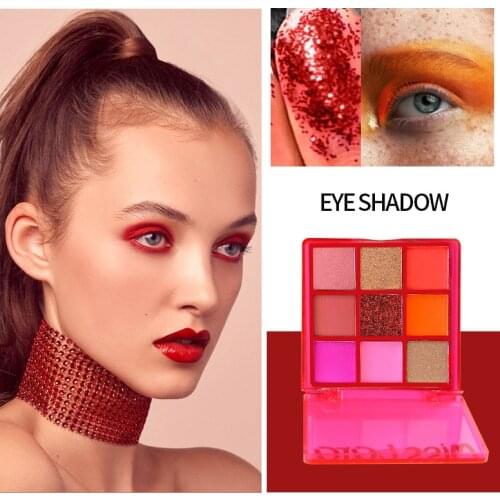 Fashion Eyeshadow Palette 9Colors Matte EyeShadow Naked Palette Glitter Eye Shadow MakeUp Nude MakeUp Set Korea Cosmetics