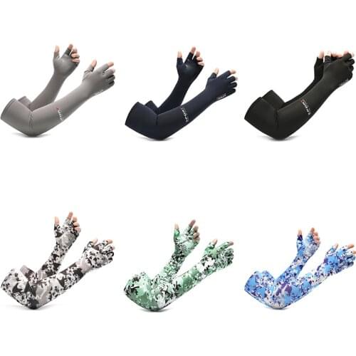 Men Women Cool Arm Sleeve Gloves Running Cycling Sleeves Fishing Bike Sport Protective Arm Warmers UV Protection Cover
