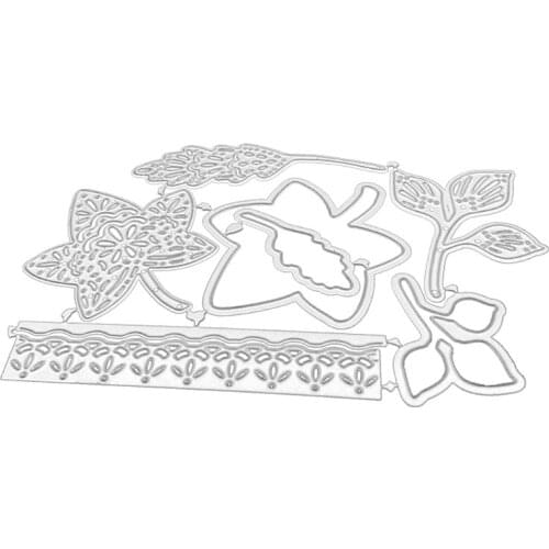 R7RC Thanksgiving Leaves Seal Stamp Cutting Dies Stencil DIY Scrapbooking Embossing Photo Album Decor Paper Card Craft Art