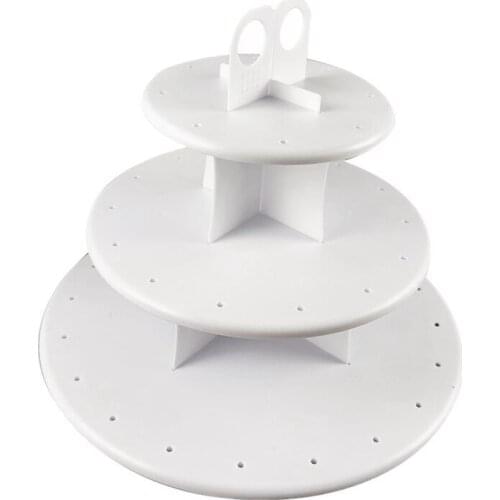 Cake Stand Display Tower 3-Layer Cupcake Stand Food Display Stand Cake Stand Wedding Decoration Birthday Party Favor-ABUX