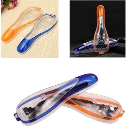 Portable Shaver Storage Box Multifunctional Travel Durable Mens Razor Blades Holder Box Shaver Holder Box Men Shaving Case