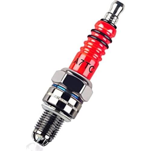 1PC ATV Motorcycle Spark Plug High Performance 3-Electrode A7TC For 50CC-150CC Motorcycle Ignition Accessories
