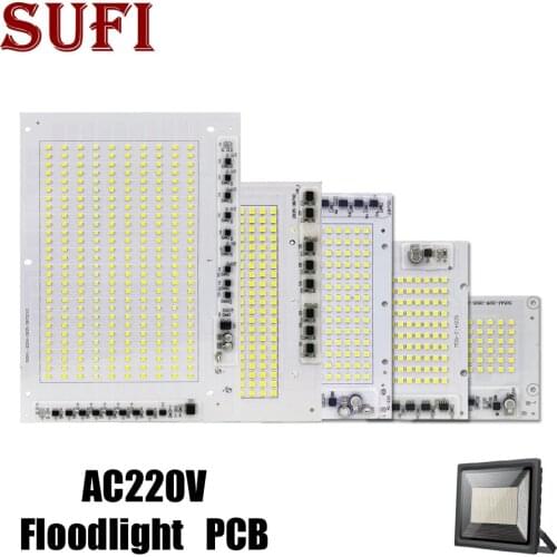 10Pcs Flood light source Smart IC 220V 10W 20W 30W 50W 100W 150W 200W SMD2835 COB LED Bulbs Lamp For DIY Outdoor FloodLight