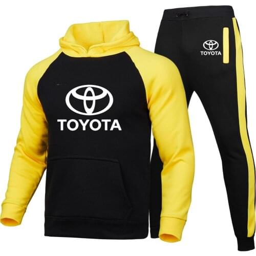 Spring Autumn Fashion Mens hoodie Toyota Car Logo printing Casual Cotton high quality Sweatshirt Mens jackets Sportswear suit