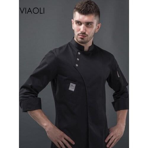 Hotel Restaurant Kitchen Chef Uniforms catering sushi chef work clothes Unisex cooking Shirt Breathable waitress Chef Jacket new