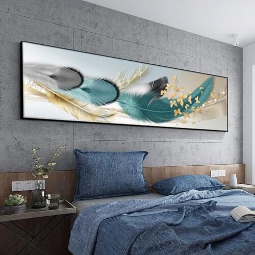 Cross Stitch Diamond Embroidery 2021 New Modern Living Room Bedside Bedroom Feather Diamond Painting Full Square/Round A1750