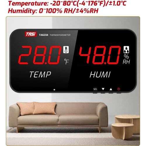 TASI TA623A High Precision Intelligent Hygrometer Termometer Temperatury Humidity Meter