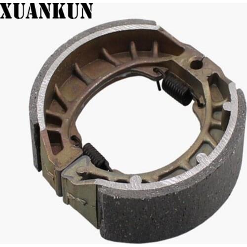 XUANKUN Electric Motorcycle Front and Rear Brake Pads 110 Brake Blocks CG125 Aluminum Brake Shoe Blocks Brake Pads