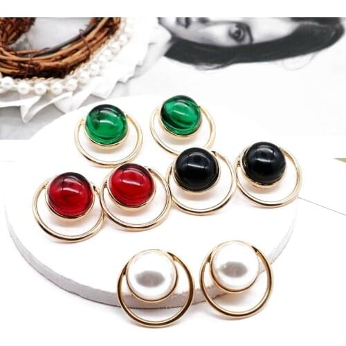 Round Earrings Personality European-Styles New-Designs Elegant For Women