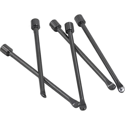 10pcs 56mm silivery Stainless Steel spoon Bho Oil and Wax Dab Tools with Dab curving tools