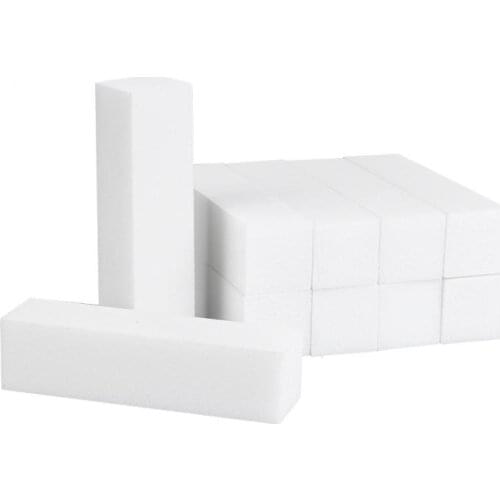 10Pcs/Set White Nail Art Sanding Sponge Buffer Block Fingernail Grinding Polishing Nail Files Manicure Pedicure Tool DIY Home