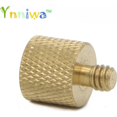 10pcs/lot 3/8 inch Female to 1/4 inch Male Tripod Thread Reducer Adapter Brass Copper For Camera tripod Diameter of screw 1/4