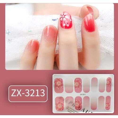 14tips Full Cover Nail Stickers Designer Nail Decals Fashion Nail Stickers Nail Sticker Set Nail Decoration Nail Strips