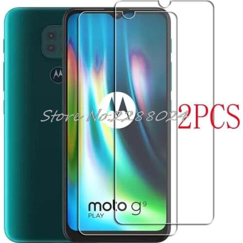 2PCS FOR Motorola Moto G9 Play Tempered Glass Protective on Motorola Moto G9 6.5" Screen Protector Glass Film Cover