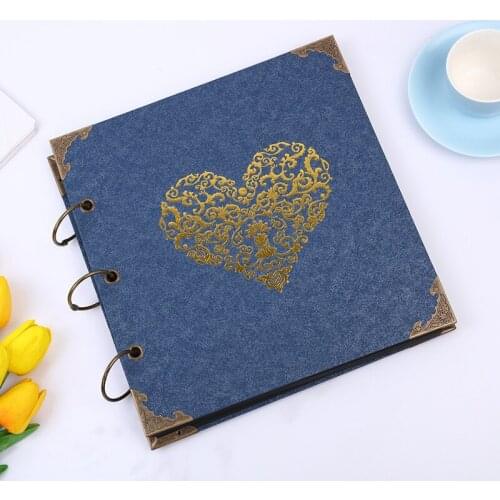 25 Pages Love Retro DIY Photo Album Menories Scrapbook Wedding Signature Book Polaroid Baby Album Loose leaf Graduation Gift