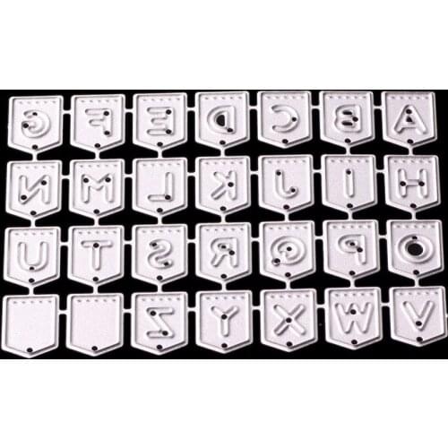 26 Alphabet Metal Cutting Dies for scrapbooking Stencils for Craft Paper DIY Scrapbook new Cut Template