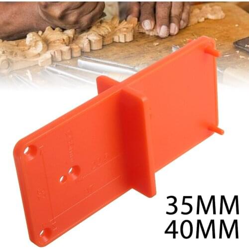 35mm40mm Hinge Holes Drilling Guide Locator Positioning Woodworking Punch Hinge Drill Holes Opener Drill Bit Guide Tools