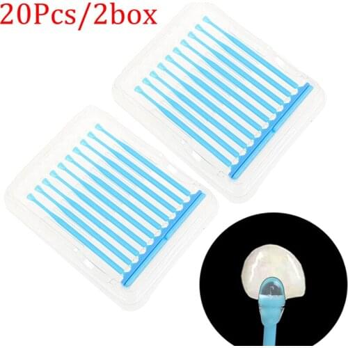 High Quality 20pcs=1 Box Dental Disposable Adhesive Tip Applicator For Tooth Crown Porcelain Veneer