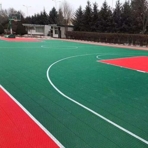 Beable High Strength Environmental PP Plastic Interlocking Basketball Flooring Sport Court Tiles