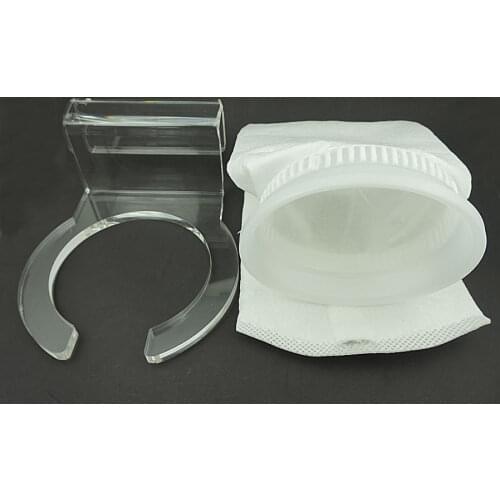 Free Shipping Filter Sock Bag Holder Suck Replacement 4" 150 Micron Sump Aquarium Reef Tank