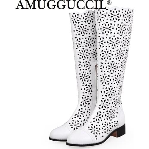 Plus Big Size 33-40 White Zip Crystal Fashion Sexy Spring Autumn Female Ladies Women Summer Boots X1779