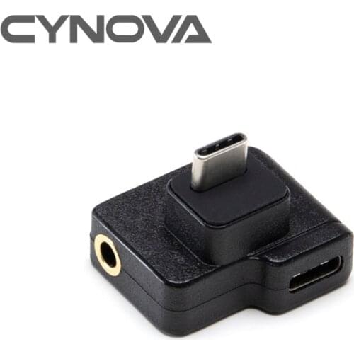 CYNOVA for DJI OSMO Action Vlog Camera Microphone Connector USB-C Adapter Enhances Sound Quality Audio Transmission